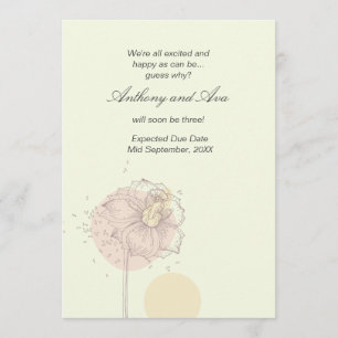 Verstreute Samen Schwangerschaftsankündigung Ankündigung