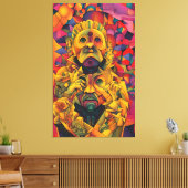 Verstrickter Königlicher Leinwanddruck (Insitu (Wohnzimmer))