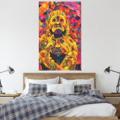 Verstrickter Königlicher Leinwanddruck (Insitu (Schlafzimmer))