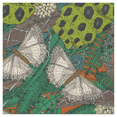 verstrickter Waldrost Stoff (Nahaufnahme)