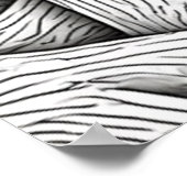 Verstricktes Bio Mesh: Eine glänzende Abstraktion Poster (Ecke)