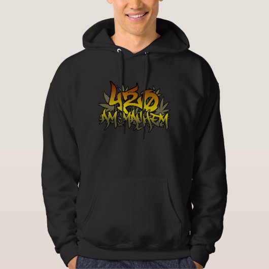 Verstümmelung 420am Rasta UnkrautHoodie Hoodie (Vorderseite)