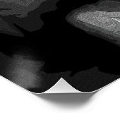 Verstummte Schatten: Abstrakte Gesichter Poster (Ecke)
