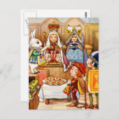 Versuch des Herzens - Alice im Wunderland Postkarte (Vorne/Hinten)