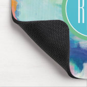 Versuch des Monogramm-| und luftiges helles Mousepad (Ecke)