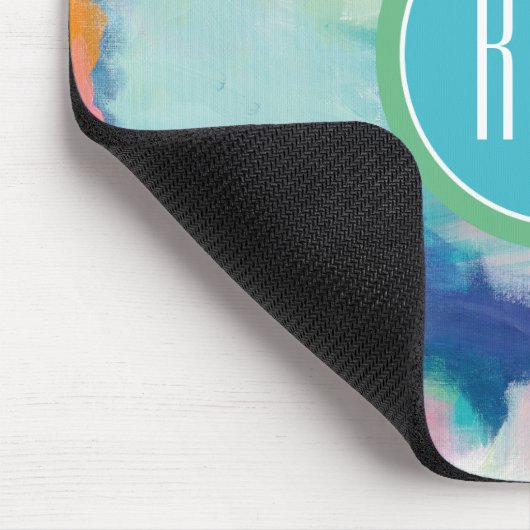 Versuch des Monogramm-| und luftiges helles Mousepad (Ecke)