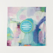 Versuch des Monogramm-| und luftiges helles Wandteppich (Vorderseite)