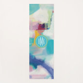 Versuch des Monogramm-| und luftiges helles Yogamatte (Vorderseite)