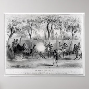 Versuch Edward Oxfords, Königin zu ermorden Poster