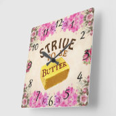 Versuch, eine Buttermauer-Uhr zu sein Quadratische Wanduhr (Winkel)