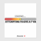 Versuch, einen, aufkleber (Blatt)