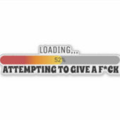 Versuch, einen, aufkleber (Vorderseite)