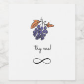 Versuch es mir! weinetikett (Einzelnes Label)