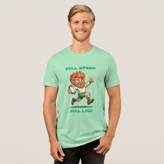 Versuch Linien St. Patricks Match Day Charge Tri-Blend Shirt (Vorderseite voll)