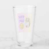 Versuch mal! Fun Emoji Design für Holiday Cheer Glas (Rückseite)