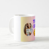 Versuch mal! Fun Emoji Design für Holiday Cheer Kaffeetasse (Vorderseite Links)