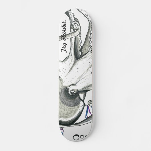 Versuch stark/Raum-Kraken-Skateboard Skateboard (Vorderseite)