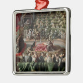 Versuch von Galileo, 1633 Silbernes Ornament (Links)