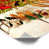 Versuche an Schuhen von Gil Elvgren aus den 50er J Poster (Ecke)