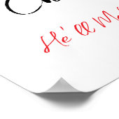 Versuche Christus - er wird es besser machen Poster (Ecke)