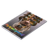 Versuche, dich selbst zu Liebe | Niedlicher Hund m Notizblock (Linke Seite)