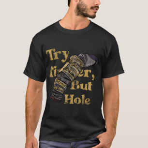 versuche Finger aber Loch T-Shirt
