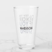 Versuche, nackter individuelle Name zu sein Glas (Rückseite)