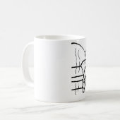 Versuchen, die Nägel der Katze zu befestigen - Kaffeetasse (Vorderseite Links)