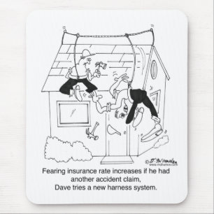 Versuchen eines neuen Sicherheitsgurts Mousepad
