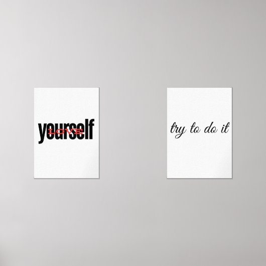 versuchen, es zu tun bilderwand sets (Vorderseite)