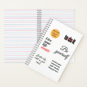 versuchen, es zu tun notizblock (Innen)