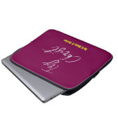 Versuchen Sie Christus - er wird es besser Wein ma Laptopschutzhülle (Vorne Knopf)