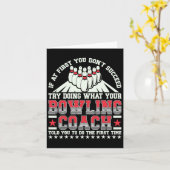 Versuchen Sie, das zu tun, was Ihr Bowling-Trainer Karte (Gelbe Blume)