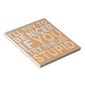 Versuchen Sie, ein benutzerdefiniertes Notizblock  (angewinkelt)