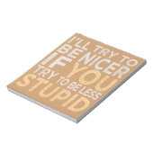 Versuchen Sie, ein benutzerdefiniertes Notizblock  (Rotiert)