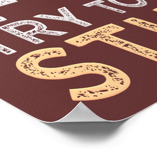 Versuchen Sie, ein schönes, benutzerdefiniertes Fa Poster (Ecke)