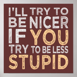 Versuchen Sie, ein schönes, benutzerdefiniertes Fa Poster