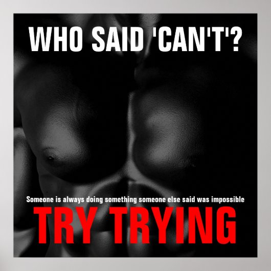 Versuchen Sie, einen inspirierenden Angebotserfolg Poster (Vorne)