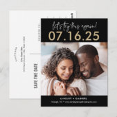 Versuchen Sie erneut, eine EDITABLE-FARBE Save the Postkarte (Vorne/Hinten)