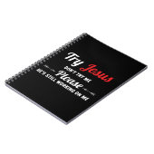 Versuchen Sie Jesus bitte nicht, mein T-Shirt zu v Notizblock (Linke Seite)