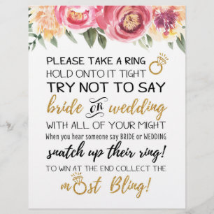 Versuchen Sie, kein Bridal-Spiel-Zeichen zu sagen