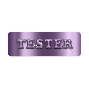 Versuchen Sie mich violette lila Probe Contaners