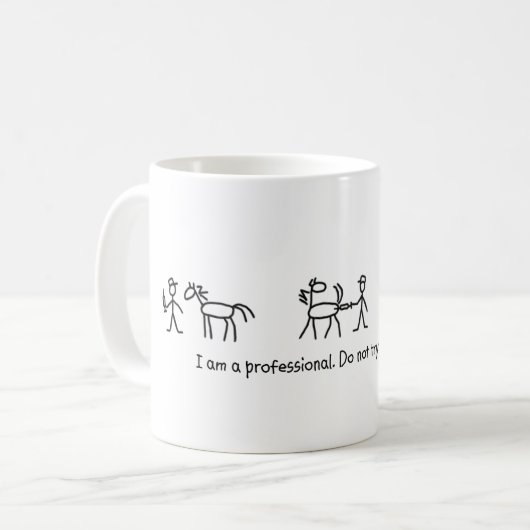 Versuchen Sie nicht dieses zu Hause (tierärztlich) Kaffeetasse (Vorderseite Links)