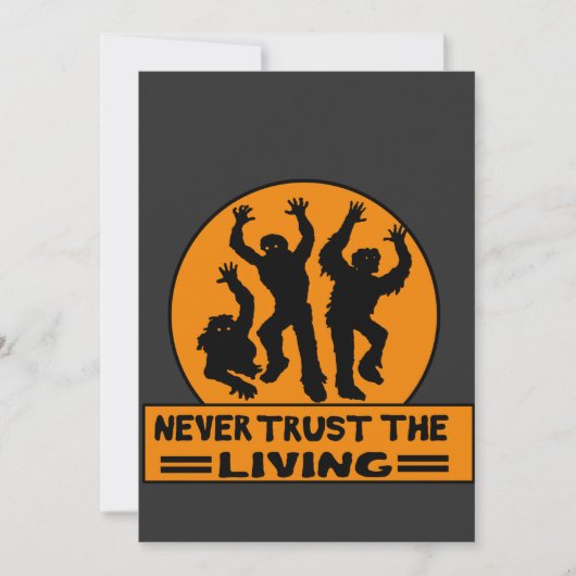 VERSUCHEN SIE NIE DIE LEBENDE T - Shirt-Taste Rund Einladung (Vorderseite)