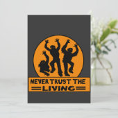 VERSUCHEN SIE NIE DIE LEBENDE T - Shirt-Taste Rund Einladung (Stehend Vorderseite)