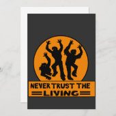 VERSUCHEN SIE NIE DIE LEBENDE T - Shirt-Taste Rund Einladung (Vorne/Hinten)