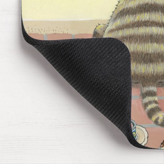 Versuchen Sie nie zu heraus störrischem eine Katze Mousepad (Ecke)