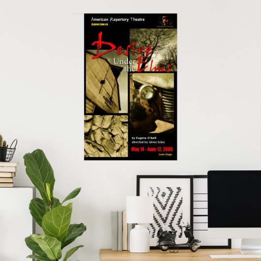 VERSUCHEN UNTER ELMS POSTER (Heimbüro)