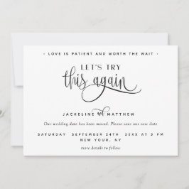 Versuchen wir es noch einmal: Liebe ist geduldig m Save The Date