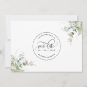 Versuchen wir es noch einmal: Liebe ist geduldige Save The Date (Rückseite)